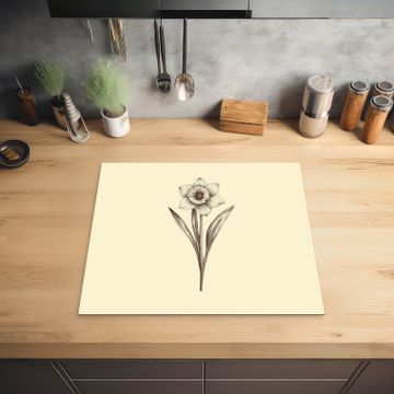 Inductie beschermer - Zwart - Narcis - Illustratie