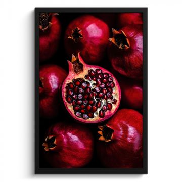 Poster met lijst - Granaatappel - Rood - Fruit