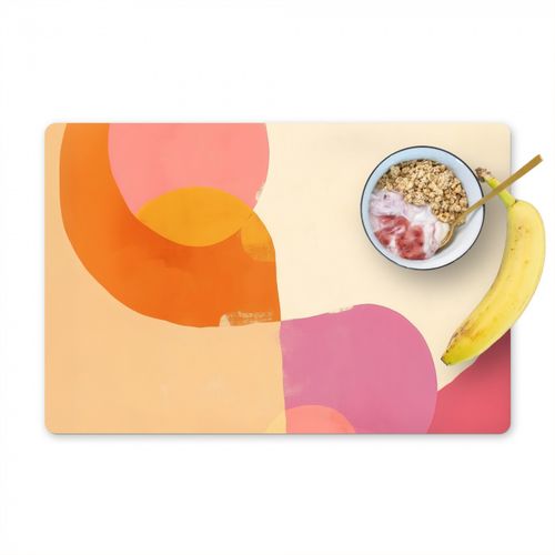 Placemat vinyl - Vormen - Abstract - Kleurrijk