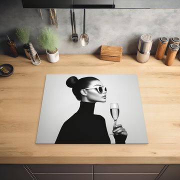 Inductie beschermer - Vrouw - Champagne - Modern