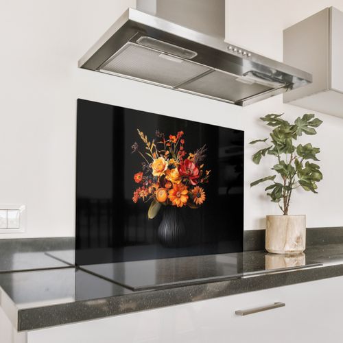 Spatscherm Aluminium - Herfst - Boeket - Oranje