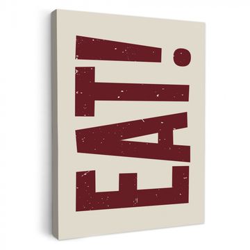 Canvas schilderij - Red - Eten - Vintage - Decoratie
