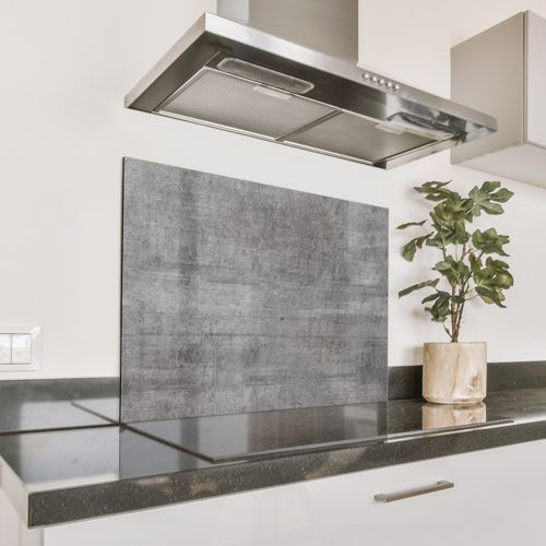 Spatscherm Aluminium - Verweerd Betonnen Doek