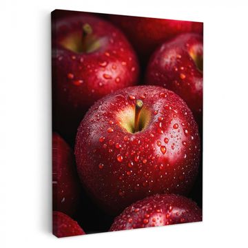 Canvas schilderij - Rood - Appels - Fruit