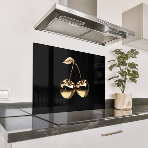 Spatscherm Aluminium - Kersen - Zwart - Goud - Chrome