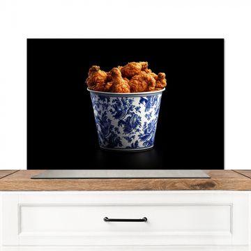 Spatscherm Aluminium - Kip - Bucket - Delfts blauw - Lekker