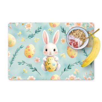 Placemat vinyl - Konijn - Eieren - Takjes