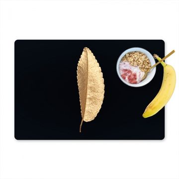 Placemat vinyl - Goudblad-Silhouet