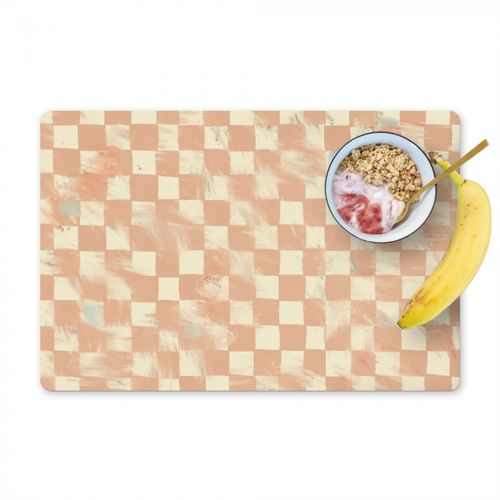 Placemat vinyl - Geschilderde Terracotta Tegels