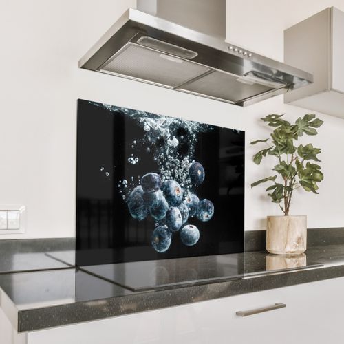 Spatscherm Aluminium - Bosbessen Duik