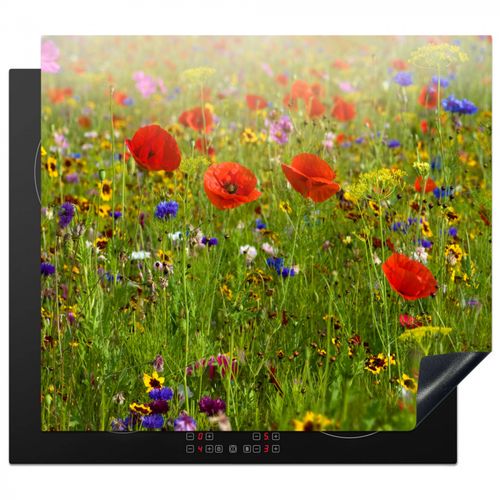 Inductie beschermer - Wildbloemenweelde in de Zomer