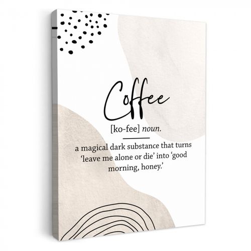 Canvas schilderij - Koffie Betovering