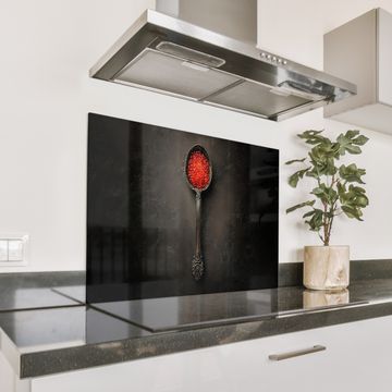 Spatscherm Aluminium - Zwart - Lepel - Caviar