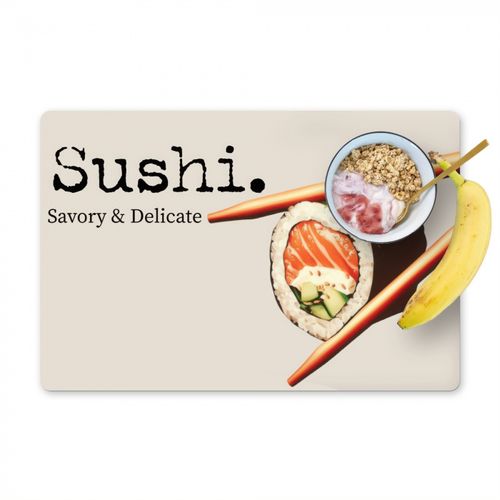 Placemat vinyl - Sushi - Zalm - Rijst - Japans