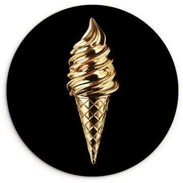 Muurcirkel - Ijs - Goud - Zwart - Eten
