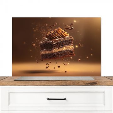 Spatscherm Aluminium - Taart - Chocolade - Eten - Brownie