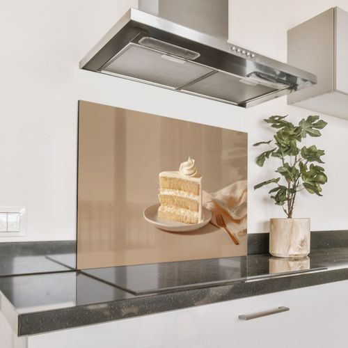 Spatscherm Aluminium - Vanilletaart - Cake - Romig