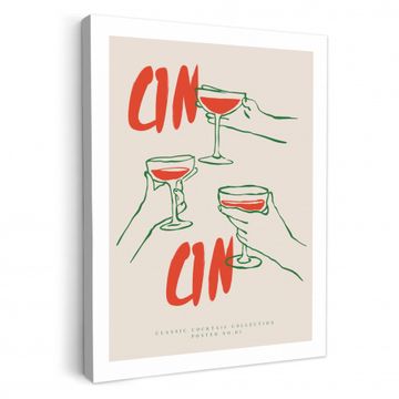 Canvas schilderij - Cocktail Trio