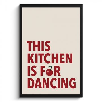Poster met lijst - Rood - Quote - Kersen