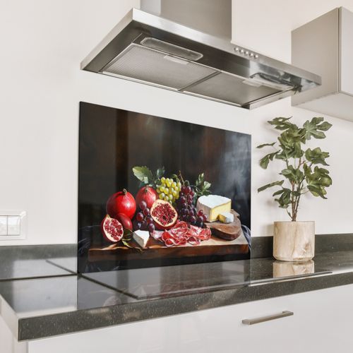 Spatscherm Aluminium - Borrelplank - Stilleven - Vintage