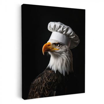 Canvas schilderij - Arend -Amerika - Koksmuts - Vogel - Stoer