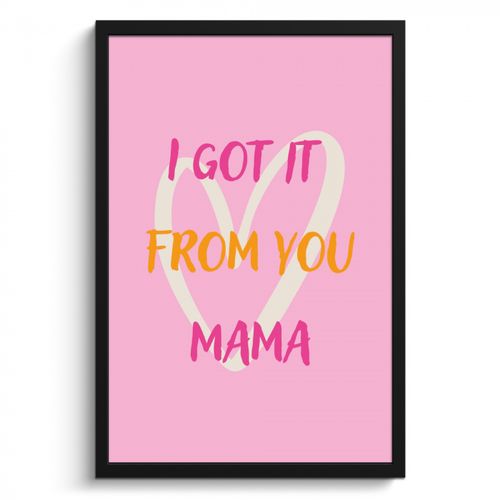 Mama - Quote - Hart - Roze