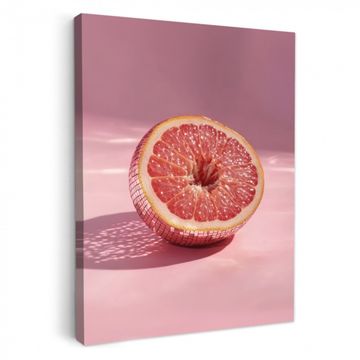 Canvas schilderij - Fruit - Roze - Disco - Shiny
