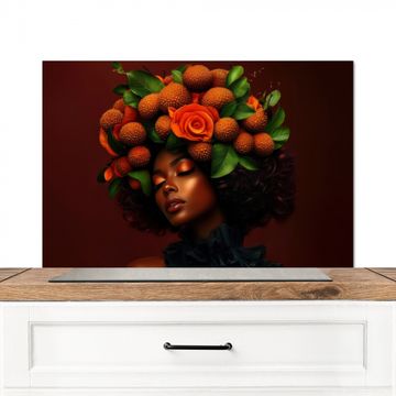 Spatscherm Aluminium - Vrouw - lychee - exotisch