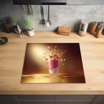 Inductie beschermer - Framboos - Smoothie - Drinken - Roze