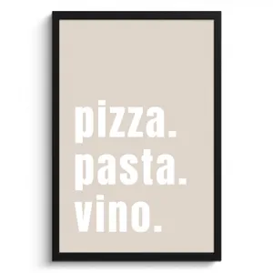 Poster met lijst - Culinair Triptiek