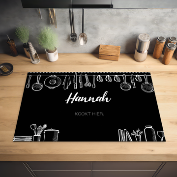 Inductie beschermer - Keuken zwart