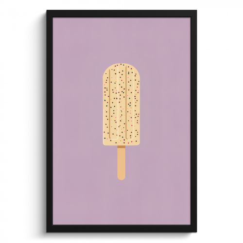 Poster met lijst - Beige - Ijsje - Spikkels