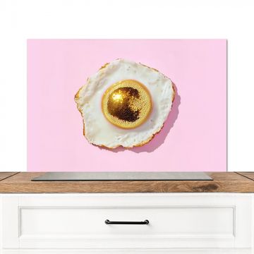 Spatscherm Aluminium - Ei - Disco - Ontbijt - Glitter