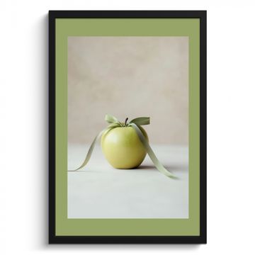 Poster met lijst - Groen - Appel - Strikje