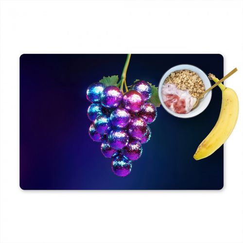 Placemat vinyl - Paars - Disco - Feest - Druif