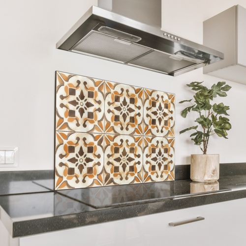 Spatscherm Aluminium - Vintage - Spaans - Decoratie - Keramiek