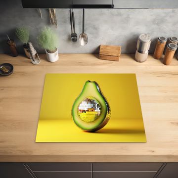 Inductie beschermer - Avocado - Discobal - Geel - Glitter