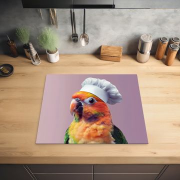 Inductie beschermer - Papegaai - Koksmuts - Nieuwsgierig - Vogel