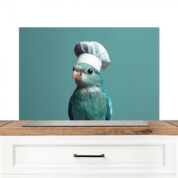 Spatscherm Aluminium - Parkiet - Vogel - Koksmuts - Cute