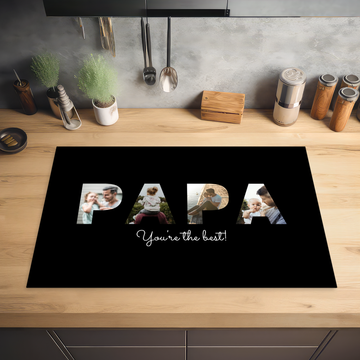 Inductie beschermer - Papa met foto's