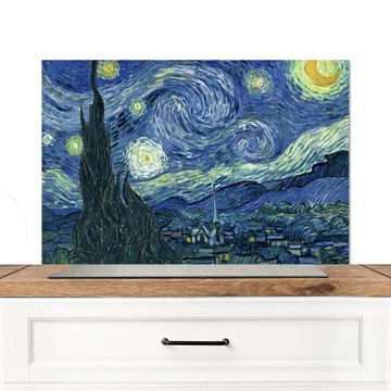 Spatscherm Aluminium - De sterrennacht