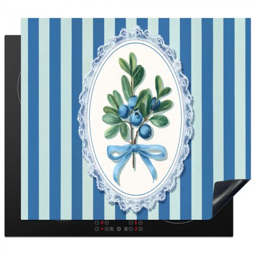 Inductie beschermer - Illustratie - Bessen - Blauw - Strepen