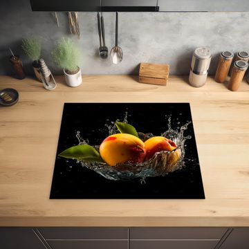 Inductie beschermer - Mango - Fruit - Water - Zwart - Bladeren
