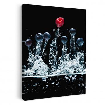 Canvas schilderij - Bessen Splash Symfonie