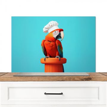 Spatscherm Aluminium - Ara - Koksmuts - Sokkel - Grappig