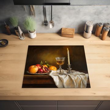 Inductie beschermer - Fruit -  Stilleven - Wijn - Kaars