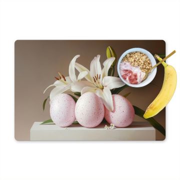 Placemat vinyl - Lelies - Eieren - Pasen