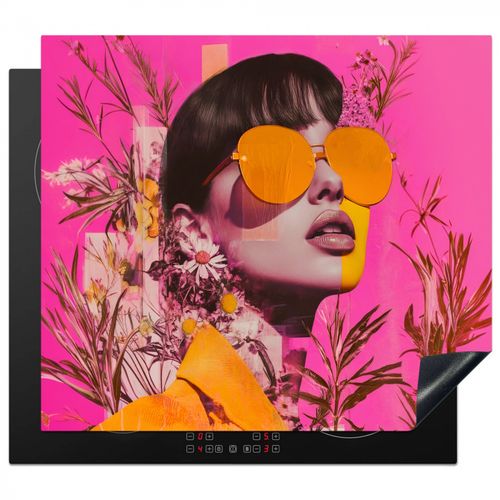 Inductie beschermer - Zonnebril - Oranje - Vrouw - Planten