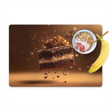 Placemat vinyl - Taart - Chocolade - Eten - Brownie