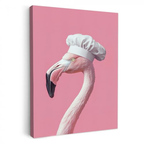 Canvas schilderij - Flamingo - Roze - Koksmuts - Vogel